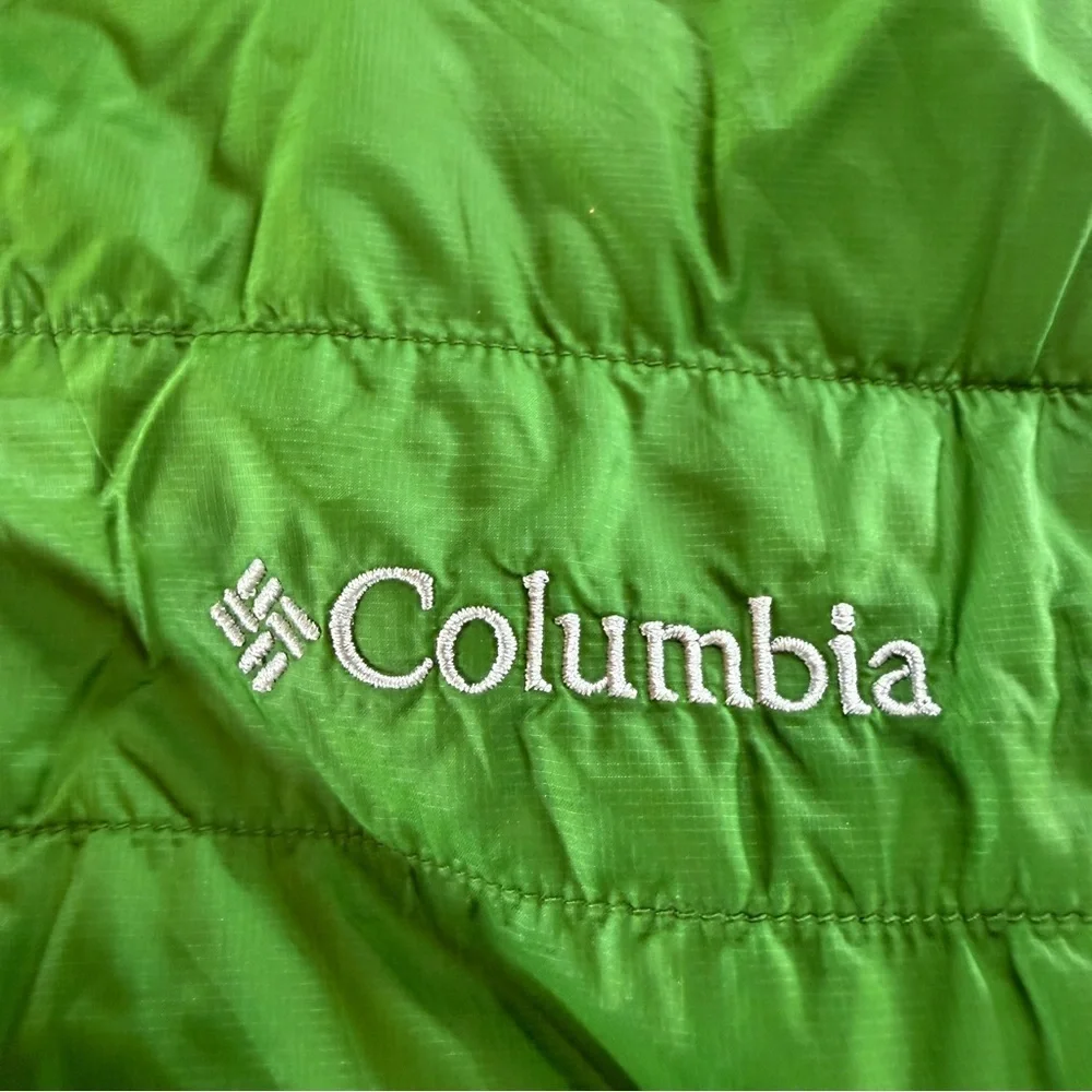 Columbia Lightweight Puffer Vest in Bright Green Sz M - Picture 2 of 9